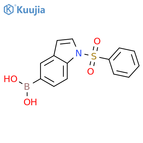 1-Phenylsulfonylindole-5-Boronic Acid structure