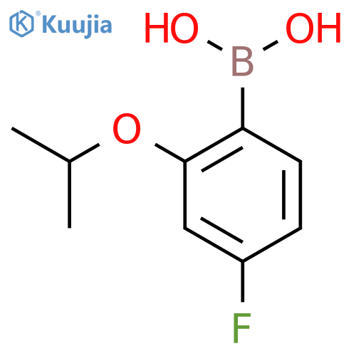 (4-Fluoro-2-isopropoxyphenyl)boronic acid structure