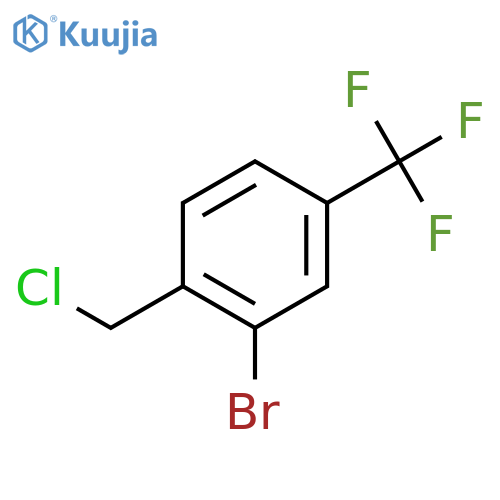 2-Bromo-1-(chloromethyl)-4-(trifluoromethyl)benzene structure