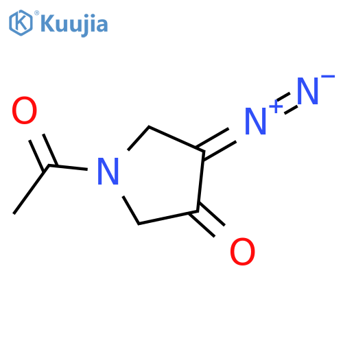 1-Acetyl-4-diazo-3-pyrrolidinone structure