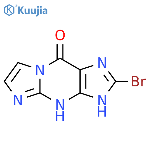 9H-IMIDAZO[1,2-A]PURIN-9-ONE, 2-BROMO-1,4-DIHYDRO- structure
