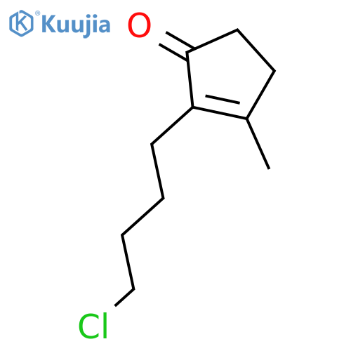 2-Cyclopenten-1-one, 2-(4-chlorobutyl)-3-methyl- structure