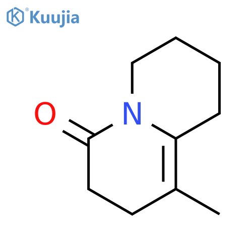 4H-Quinolizin-4-one, 2,3,6,7,8,9-hexahydro-1-methyl- structure