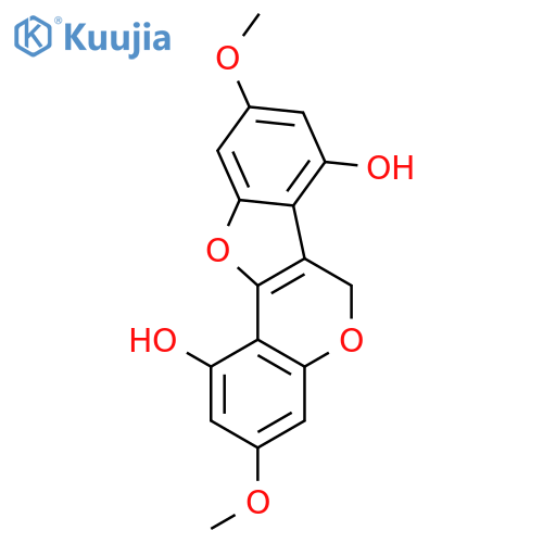 6H-BENZOFURO[3,2-C][1]BENZOPYRAN-1,7-DIOL, 3,9-DIMETHOXY- structure