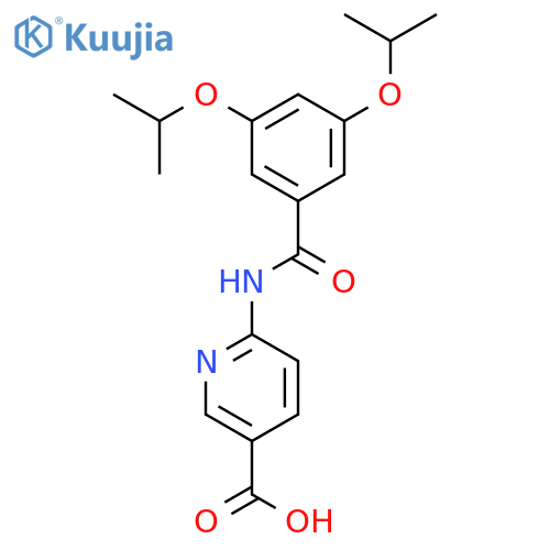 3-PYRIDINECARBOXYLIC ACID, 6-[[3,5-BIS(1-METHYLETHOXY)BENZOYL]AMINO]- structure