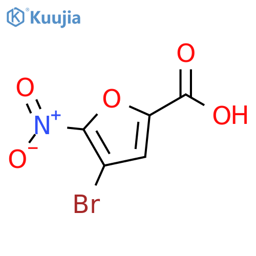 4-Bromo-5-nitro-furan-2-carboxylic acid structure