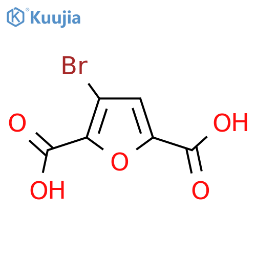 3-Bromofuran-2,5-dicarboxylic acid structure
