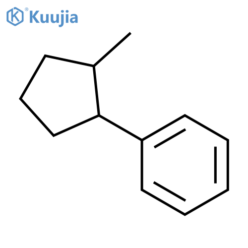 Benzene, (2-methylcyclopentyl)- structure