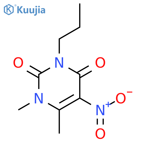 1,6-Dimethyl-5-nitro-3-propylpyrimidine-2,4(1H,3H)-dione structure
