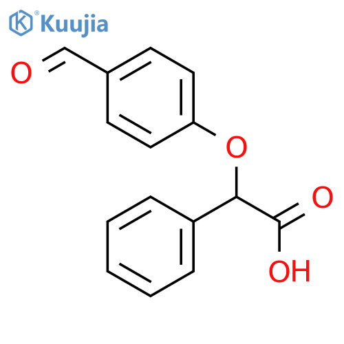 2-(4-Formylphenoxy)-2-phenylacetic acid structure