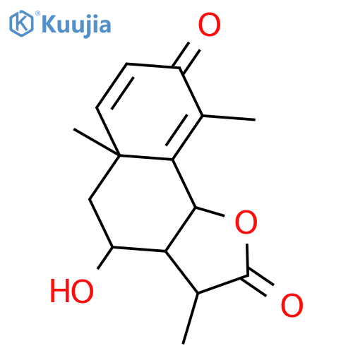 3a,5,5a,9b-tetrahydro-4-hydroxy-3,5a,9-trimethylnaphtho[1,2-b]furan-2,8-dione structure