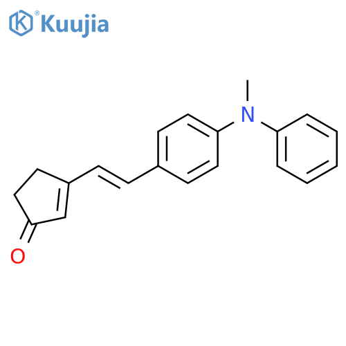 3-[2-[4-(Methylphenylamino)phenyl]ethenyl]-2-cyclopenten-1-one structure