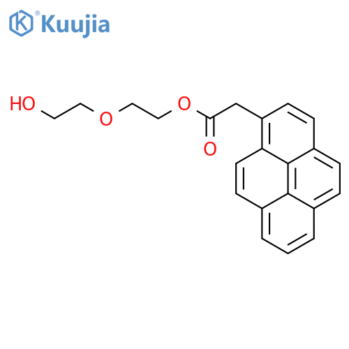 1-Pyreneacetic acid, 2-(2-hydroxyethoxy)ethyl ester structure