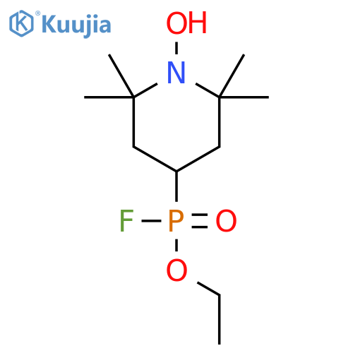 1-Piperidinyloxy, 4-(ethoxyfluorophosphinyl)-2,2,6,6-tetramethyl- structure