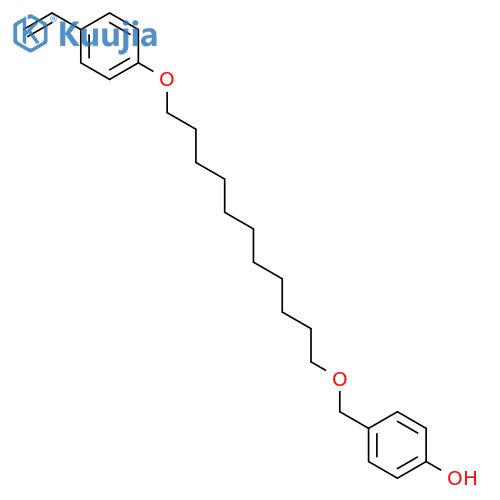 PHENOL, 4-[[11-(4-ETHENYLPHENOXY)UNDECYL]OXY]METHYL- structure