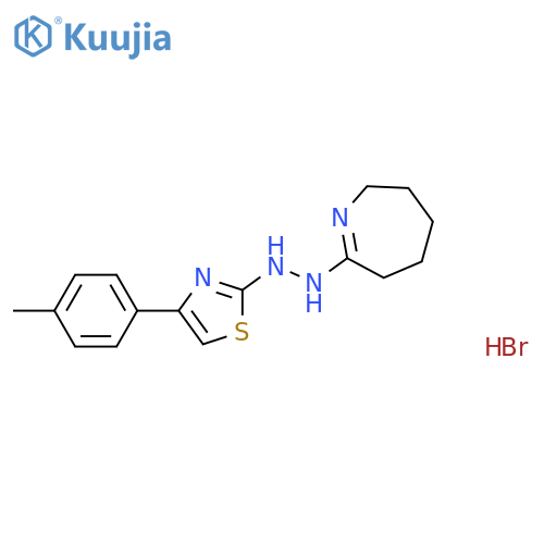 7-{2-4-(4-methylphenyl)-1,3-thiazol-2-ylhydrazin-1-yl}-3,4,5,6-tetrahydro-2H-azepine hydrobromide structure