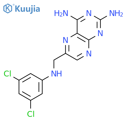 2,4-PTERIDINEDIAMINE, 6-[[(3,5-DICHLOROPHENYL)AMINO]METHYL]- structure