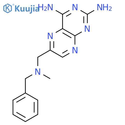 2,4-Pteridinediamine, 6-[[methyl(phenylmethyl)amino]methyl]- structure