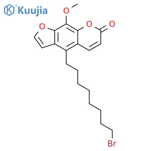 7H-Furo[3,2-g][1]benzopyran-7-one, 4-(8-bromooctyl)-9-methoxy- structure