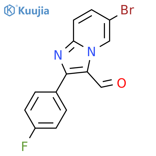 6-Bromo-2-(4-fluoro-phenyl)-imidazo[1,2-a]-pyridine-3-carbaldehyde structure