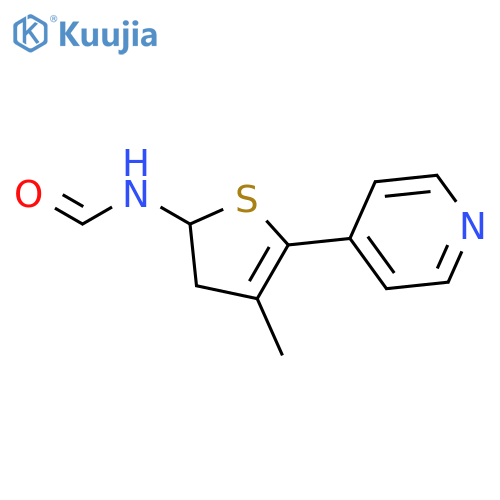 Formamide, N-[2,3-dihydro-4-methyl-5-(4-pyridinyl)-2-thienyl]- structure