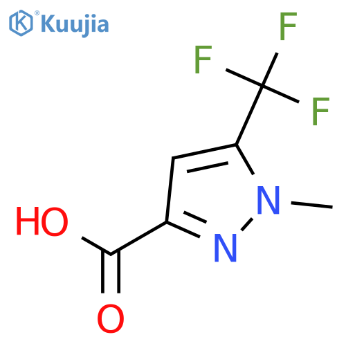 1-Methyl-5-(trifluoromethyl)-1H-pyrazole-3-carboxylic acid structure