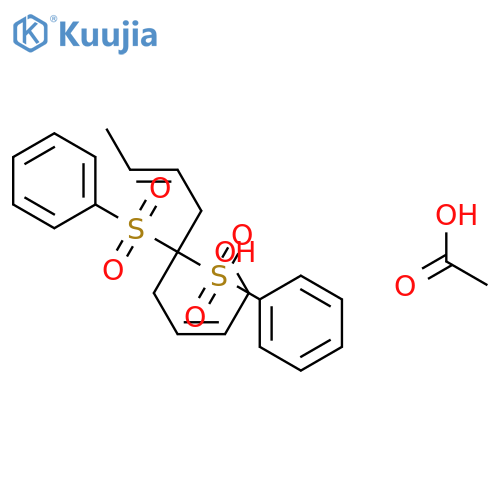 2,7-Nonadien-1-ol, 5,5-bis(phenylsulfonyl)-, acetate, (2Z,7E)- structure