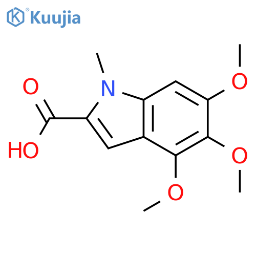 4,5,6-Trimethoxy-1-methyl-1H-indole-2-carboxylic acid structure