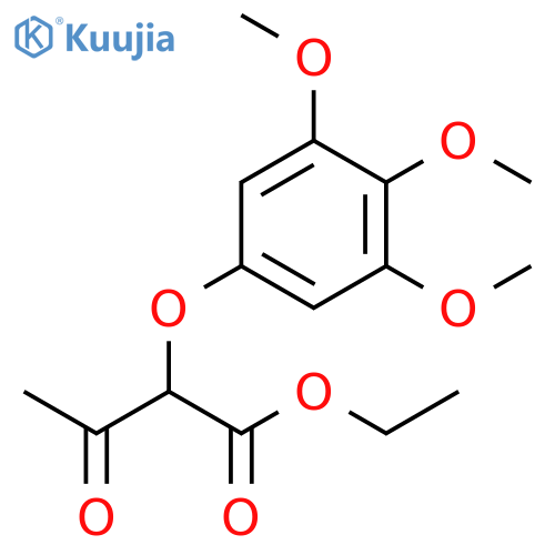 BUTANOIC ACID, 3-OXO-2-(3,4,5-TRIMETHOXYPHENOXY)-, ETHYL ESTER structure