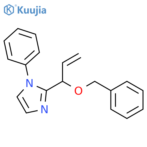 1H-Imidazole, 1-phenyl-2-[1-(phenylmethoxy)-2-propenyl]- structure