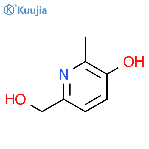 6-(hydroxymethyl)-2-methylpyridin-3-ol structure