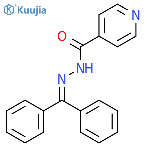 N'-(diphenylmethylidene)pyridine-4-carbohydrazide structure