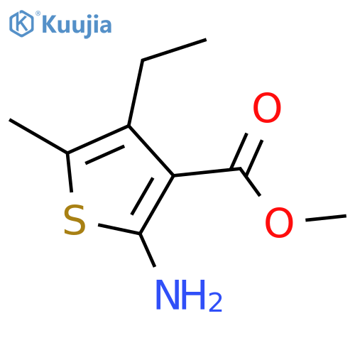 Methyl 2-amino-4-ethyl-5-methylthiophene-3-carboxylate structure