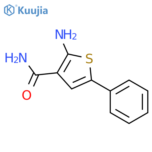 2-Amino-5-phenylthiophene-3-carboxamide structure