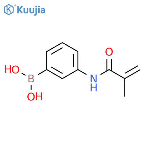 (3-methacrylamidophenyl)boronic acid structure