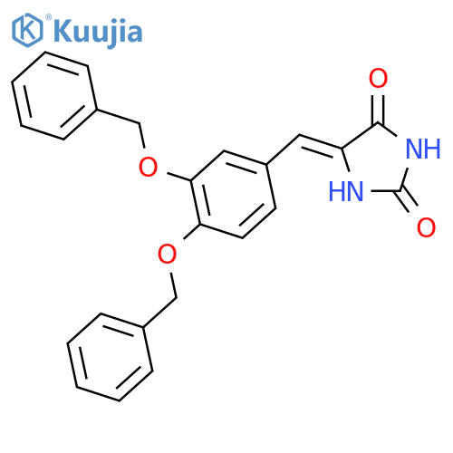 2,4-Imidazolidinedione,5-[[3,4-bis(phenylmethoxy)phenyl]methylene]- structure