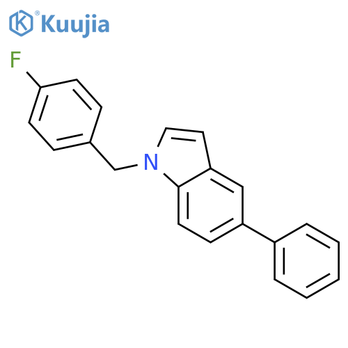 1H-INDOLE, 1-[(4-FLUOROPHENYL)METHYL]-5-PHENYL- structure