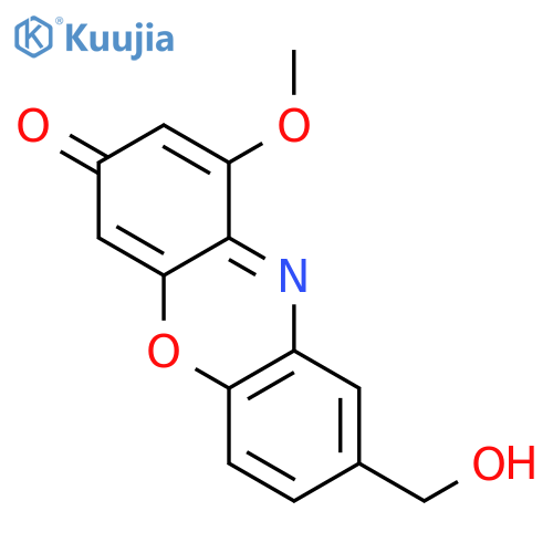 3H-Phenoxazin-3-one, 8-(hydroxymethyl)-1-methoxy- structure