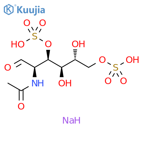 N-Acetyl-D-glucosamine-3-6-di-O-sulfate sodium salt structure