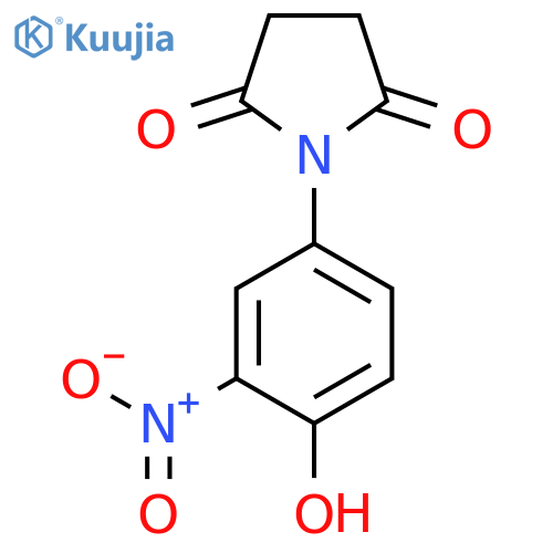 1-(4-Hydroxy-3-nitrophenyl)pyrrolidine-2,5-dione structure