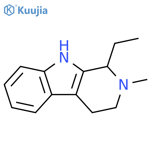 1H-Pyrido[3,4-b]indole,1-ethyl-2,3,4,9-tetrahydro-2-methyl-(9CI) structure