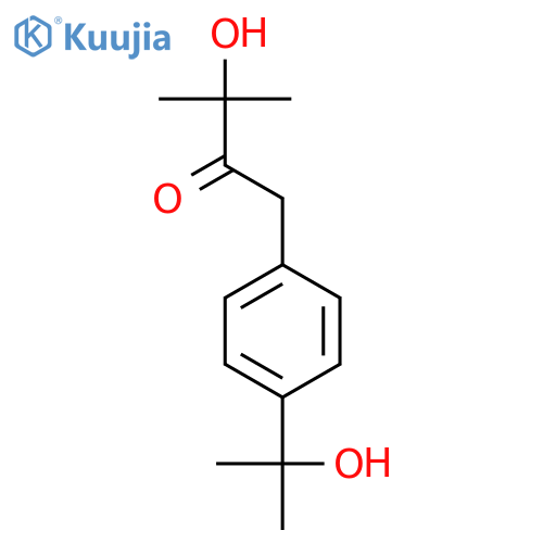 2-Butanone, 3-hydroxy-1-[4-(1-hydroxy-1-methylethyl)phenyl]-3-methyl- structure