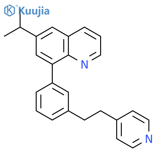 QUINOLINE, 6-(1-METHYLETHYL)-8-[3-[2-(4-PYRIDINYL)ETHYL]PHENYL]- structure