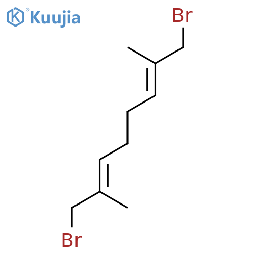 2,6-Octadiene, 1,8-dibromo-2,7-dimethyl-, (2E,6E)- structure
