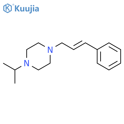 Piperazine, 1-(1-methylethyl)-4-(3-phenyl-2-propenyl)- structure