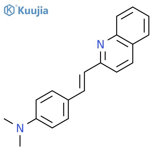 BENZENAMINE, N,N-DIMETHYL-4-[(1E)-2-(2-QUINOLINYL)ETHENYL]- structure