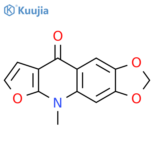 Furo[2,3-b]quinoline-4,6,7-triol; NH-form, 6,7-Methylene ether, N-Me structure