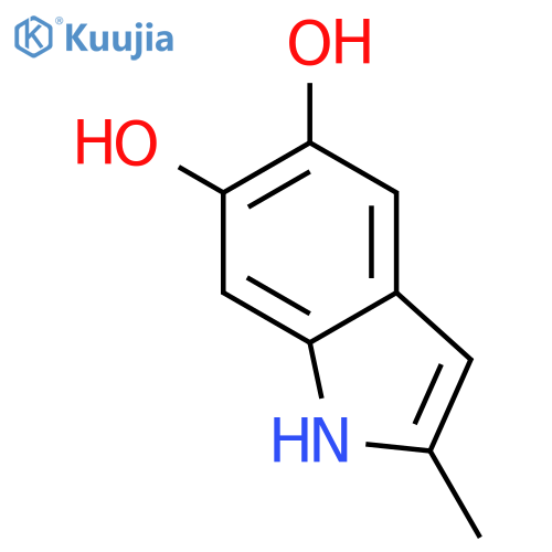 1H-INDOLE-5,6-DIOL, 2-METHYL- structure