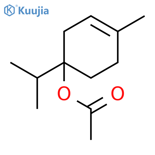 (4-methyl-1-propan-2-ylcyclohex-3-en-1-yl) Acetate structure
