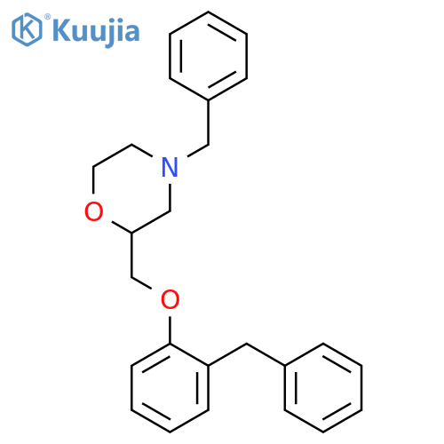 MORPHOLINE, 4-(PHENYLMETHYL)-2-[[2-(PHENYLMETHYL)PHENOXY]METHYL]- structure